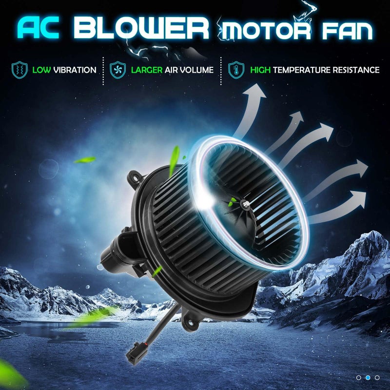 ILONPA Front 5143099 AA Heater Blower Motor Fan Assembly Fits 2006 2007 2008 2009 2010 Jeep Commander, 2005-2010 Jeep Grand Cherokee 700168 - Image 2